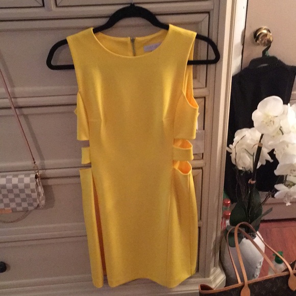 REVOLVE NWT cut out A line dress in yellow zest - Picture 5 of 6